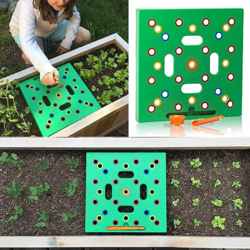 Seeding Sowing Square Templates Garden Seed Spacer Tools Spacing Grow Props