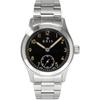 KNIS Retro Military Watch Men's Sapphire Glass 10 ATM Stainless Steel Black KN003-BKSS