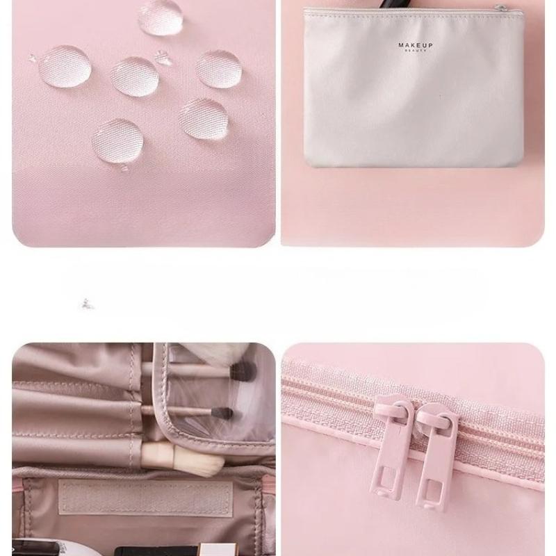 Ladies Portable Cosmetic Bag Large Capacity Travel Washing Bag Three Dimensional Makeup Travel Double-layer Waterproof Partition Storage Bag