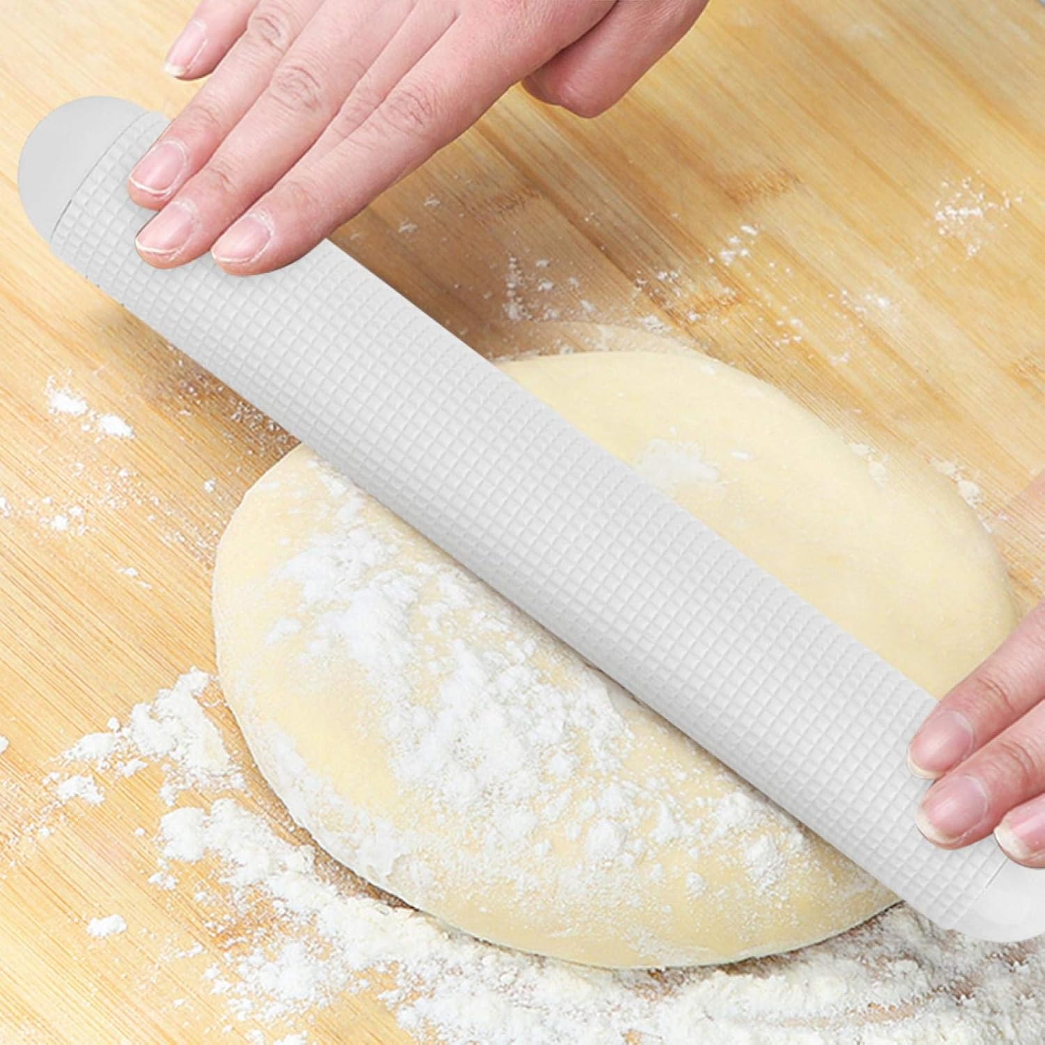 Plastic Non-stick Rolling Pin, Fondant Cake Dough Roller for Baking Kitchen Tool, Pastry Cake Noodle Baking Decorating Tool