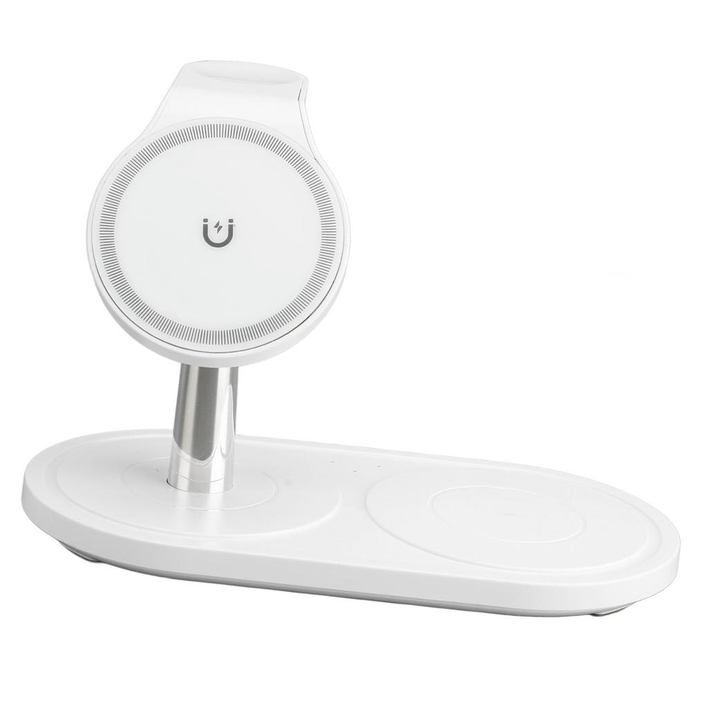 Station de Charge 3 en 1 pour Appareils Multiples Charge Rapide Angle Réglable Fixation Magnétique Station de Charge pour Montre
