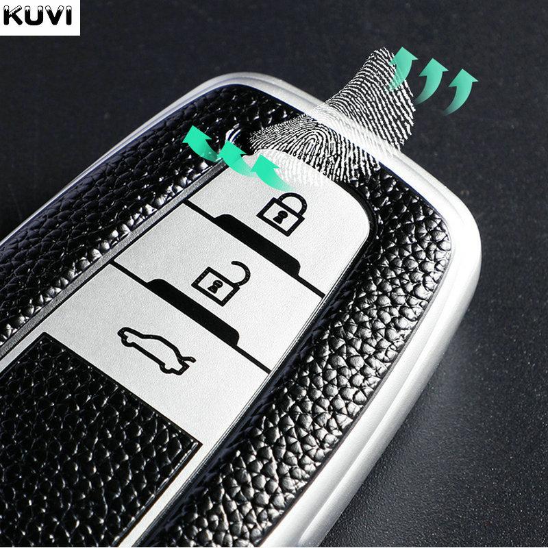 Leather Tpu Car Remote Key Case Cover Shell Fob For Toyota Corolla Prius Camry Chr C-Hr Rav4 Altis Land Cruiser Prado Keyless