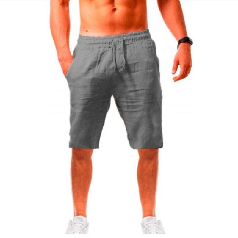 Men's Shorts Pants Male Summer Breathable Solid Color Trousers Fitness Streetwear