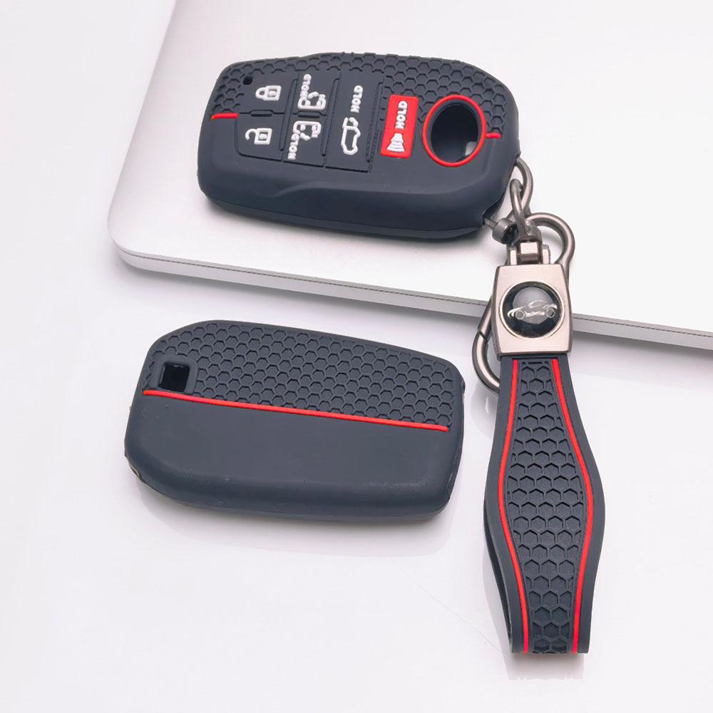 Premium Honeycomb Silicone Smart Key Cover keychain Fit Toyota Sienna Highlander Venza Grand Highlander Anti-Scratch Guard Shockproof