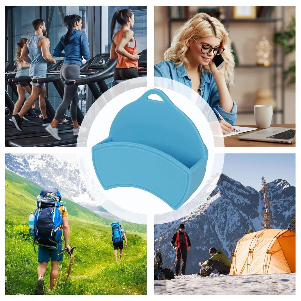 Car Visor Organizer Silicone Waist Clip Magnetic Mount Car Visor Storage For Vent Backpack Chew Can Pouch Women Men Vehicles