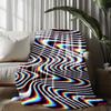 Trippy Colorful Pattern Microfiber Flannel Cover Blanket Bedroom Living Room Sofa Soft And Comfortable Home Decoration