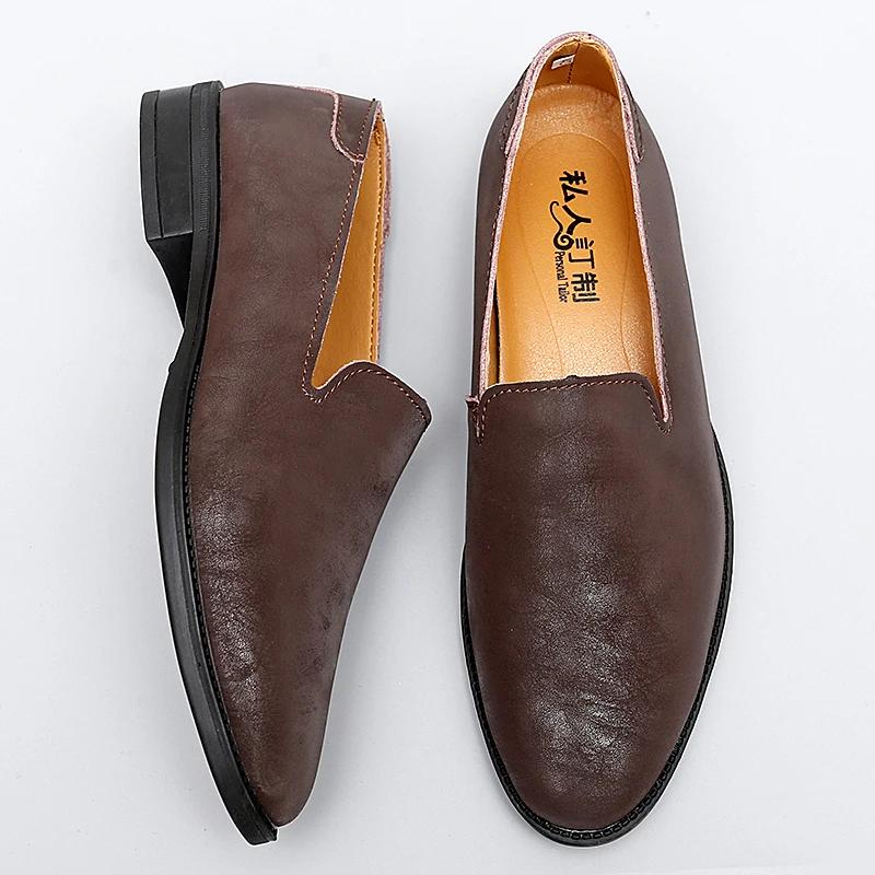 

Повседневные мокасины мужские простые повседневные деловые туфли на низком каблуке дышащие легкие удобные туфли для парикмахеров 38