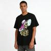 Vintage Vacation Style Skull Print Casual Short Sleeve T-Shirt Pure Cotton T-shirt