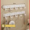 Wall-Mounted 5-Hook Adhesive Coat Rack