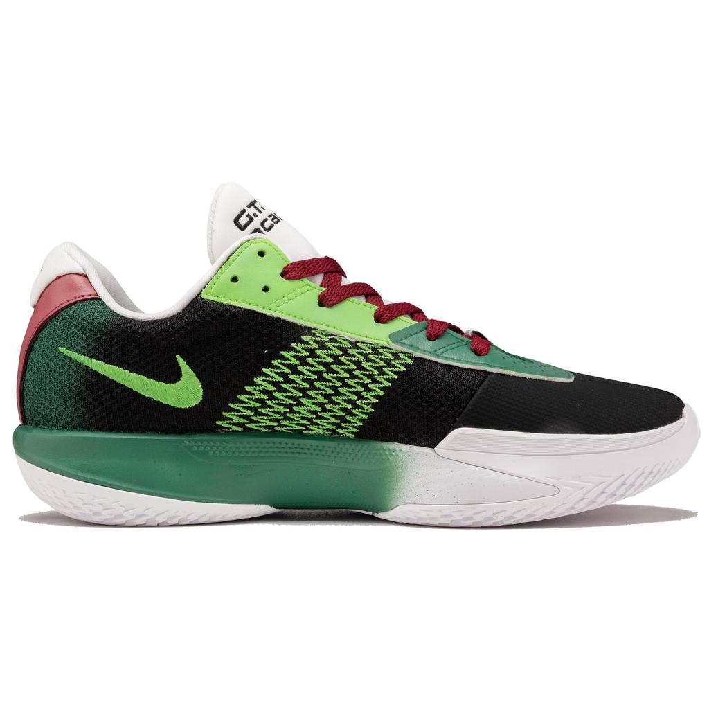 Nike Air Zoom G.T. Cut Academy Fabric Abrasion Resistant Abrasion Resistant Low Top Basketball Shoes Unisex Black Green FB2598-003(TeamF-)