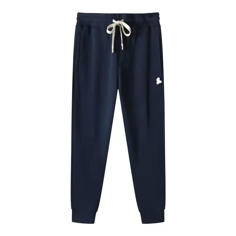 קפוצ'ון קטיפתי לגברים עם קפוצון, רקום, גזרה רפויה, סגנון פולו לסתיו/חורף, מידה גדולה, עיצוב RL