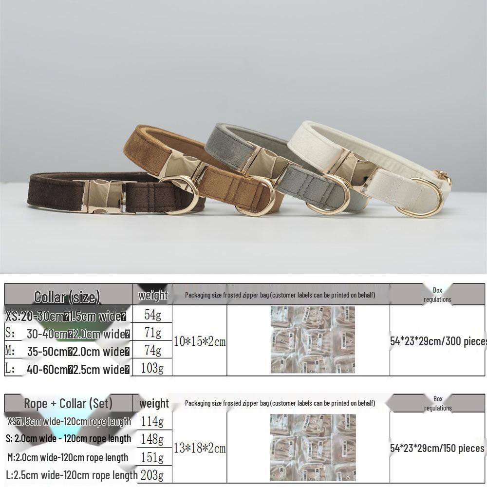 Velvet Laser-Engraved Pet Collar