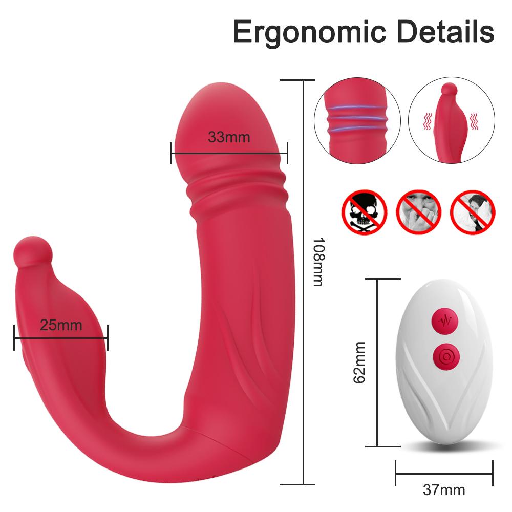 Telescopic Vibrator for Women APP Wearable Dildo Panties G Spot Stimulator Masturbator ασύρματο τηλεχειριστήριο σεξουαλικό παιχνίδι για ενήλικες