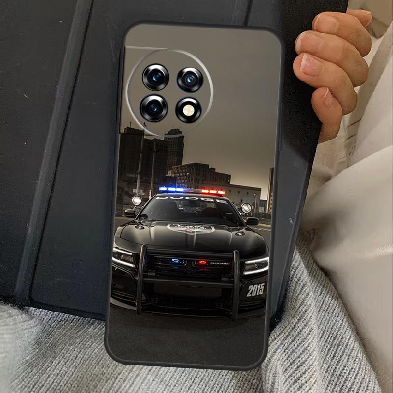 Police Car Case For OnePlus 13T 10T 8T 10R 12R 13R 15 13 12 11 10 9 Nord CE 5 2 3 4 Lite N20 N30 Cover
