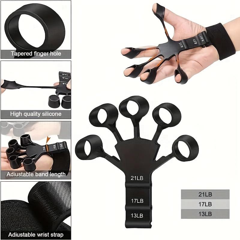Silicone 5-finger Trainer, Shooting Corrector, Shooting Basketball Training Aid, Resume Training for Hand Exercises, Strength and Flexibility Training