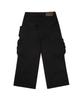 AAKAM Heavy Cargo Shirring Pants (Black)