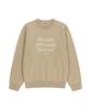 Malittepeulangsowajeobeo Drawing Classic Logo Knit Pullover Beige