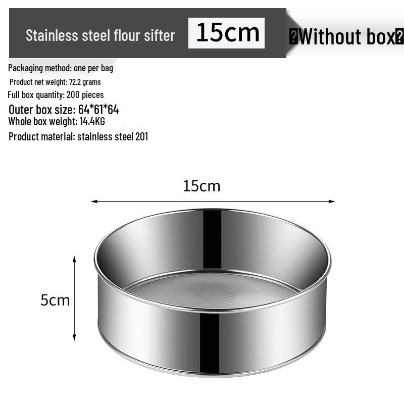 Stainless Steel Fine Mesh Kitchen Strainer and Flour Sifter