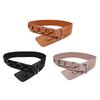 Adjustable Adult Corset Belt Aesthetic Hook Buckle Belt Waist Cincher PU Leather Waistband All Matching Waist Ornaments