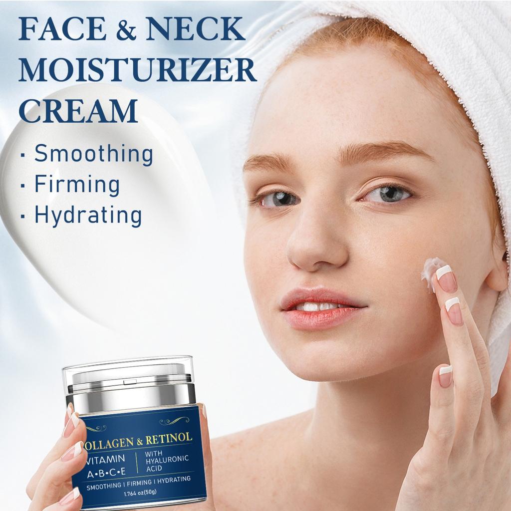 Collagen Retinol Cream – Anti-Aging And Anti-Wrinkle For Face, Neck And Upper Chest