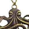 Vintage Oktopus Halskette Punk Oktopus Anhänger Halskette Retro Stilvolle Meereswesen Halskette Geschenk für Frauen