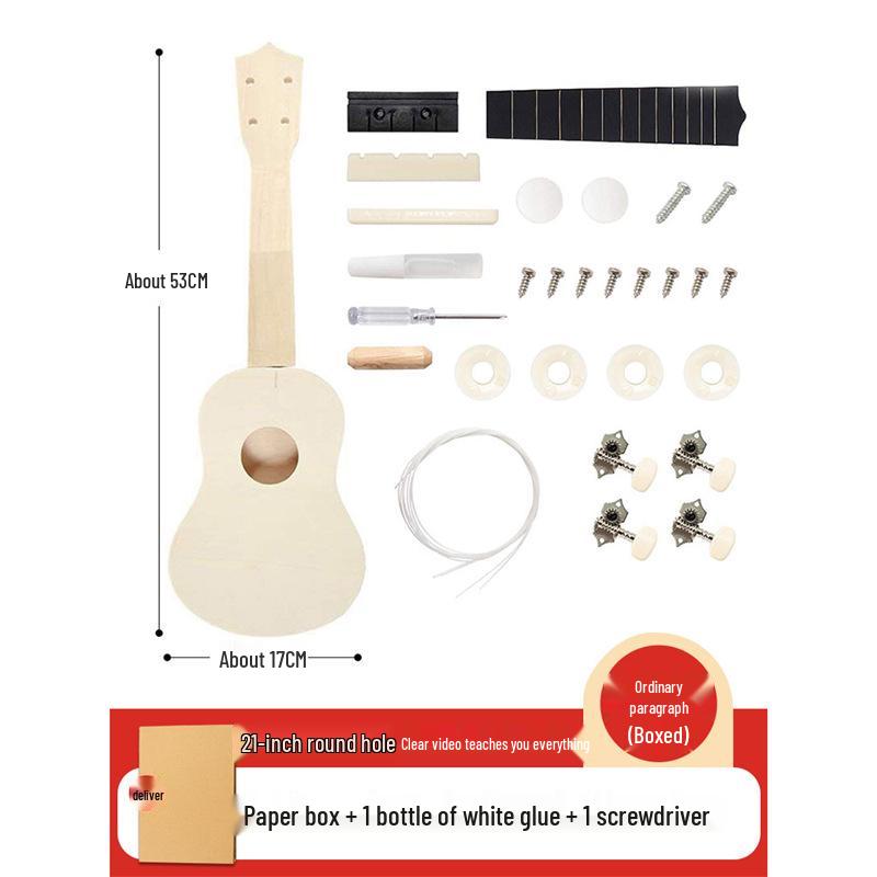 DIY Ukulele Craft Kit: Beginner-Friendly Handmade Small Guitar for Kids