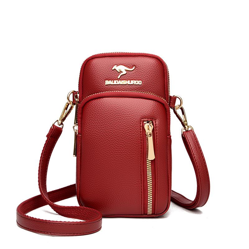 Women's Mobile Phone Bag Spring and Summer New Women's Bag Simple Atmosphere Shoulder Messenger Bag Trendy Mother Bag Fashionable Small Square Bag