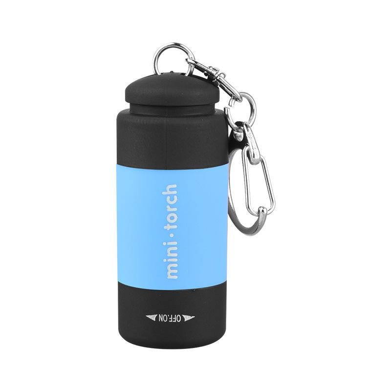 LED Micro Pocket Flashlight Portable USB Rechargeable Keychain Flashlight Waterproof Home Outdoor Hiking Camping Flashlight