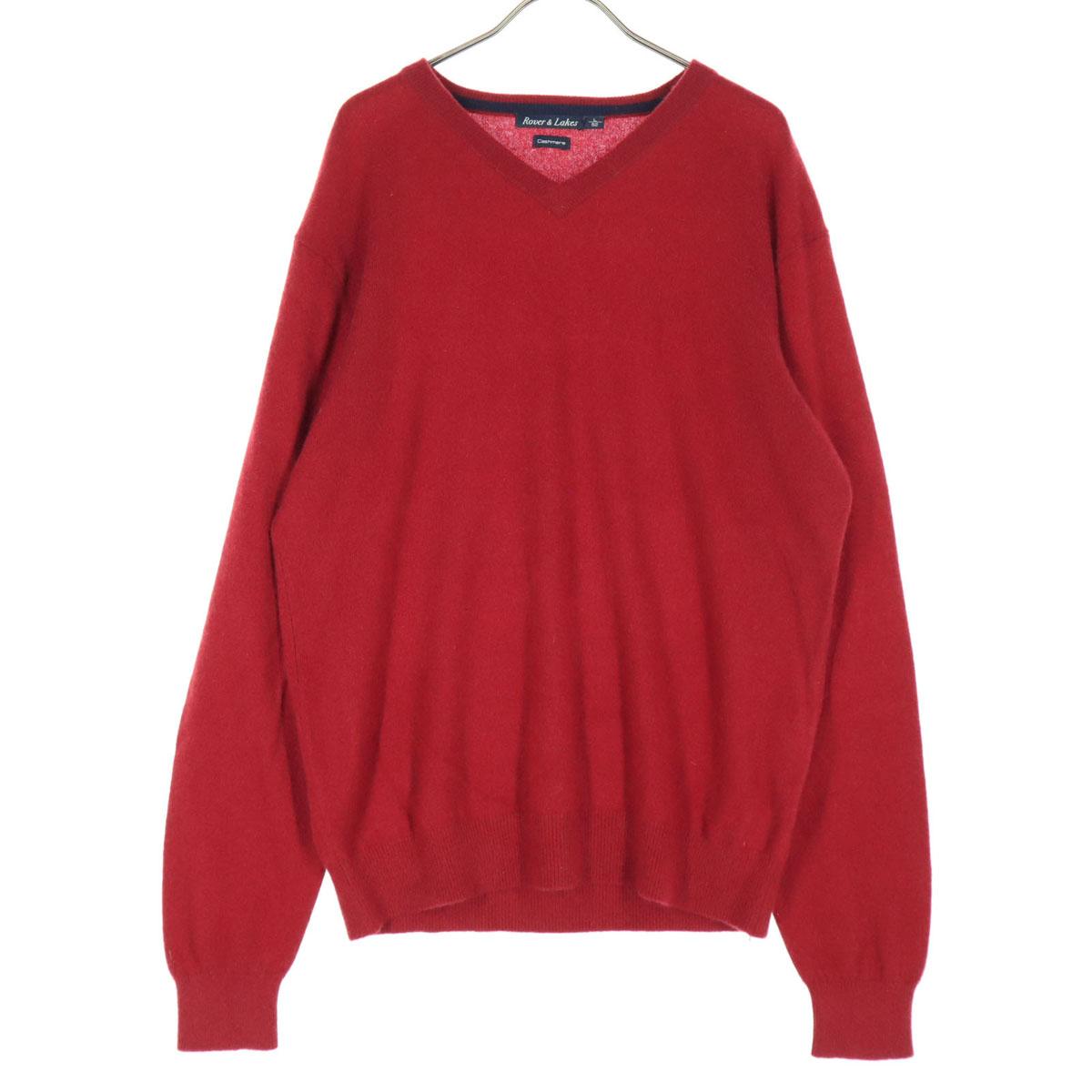

Rover&Lakes Long sleeve Cashmere neck knit L Red sweater Men s Used