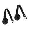 2PCS 9cm Suction Cup Anchor Securing Hook Tie Downs with Carabiner for Car Side Awning