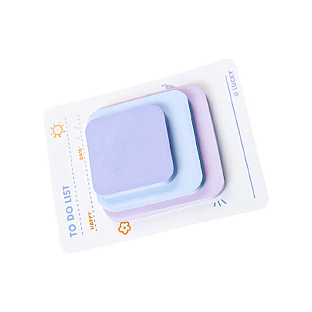 Self-Adhesive Memos Pad Colorful Notepads Aesthetic Sticky Note Lovely Sticky Notes School Office Supplies