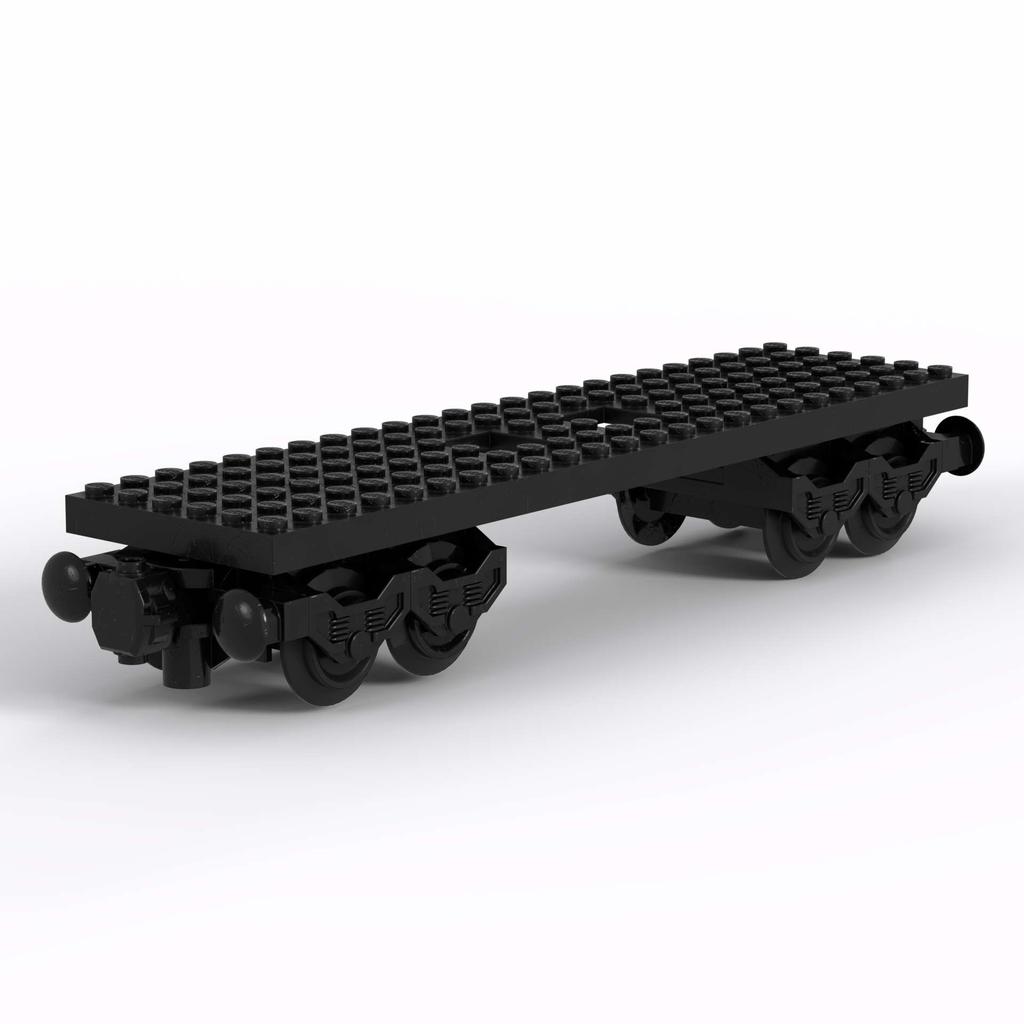 City Series Train Technical Brick Playset 6x24 Base Magnetic Connecting Wheel Carriage MOC Toys Playsetss for Kids Creative DIY Idea DIY Gift Present