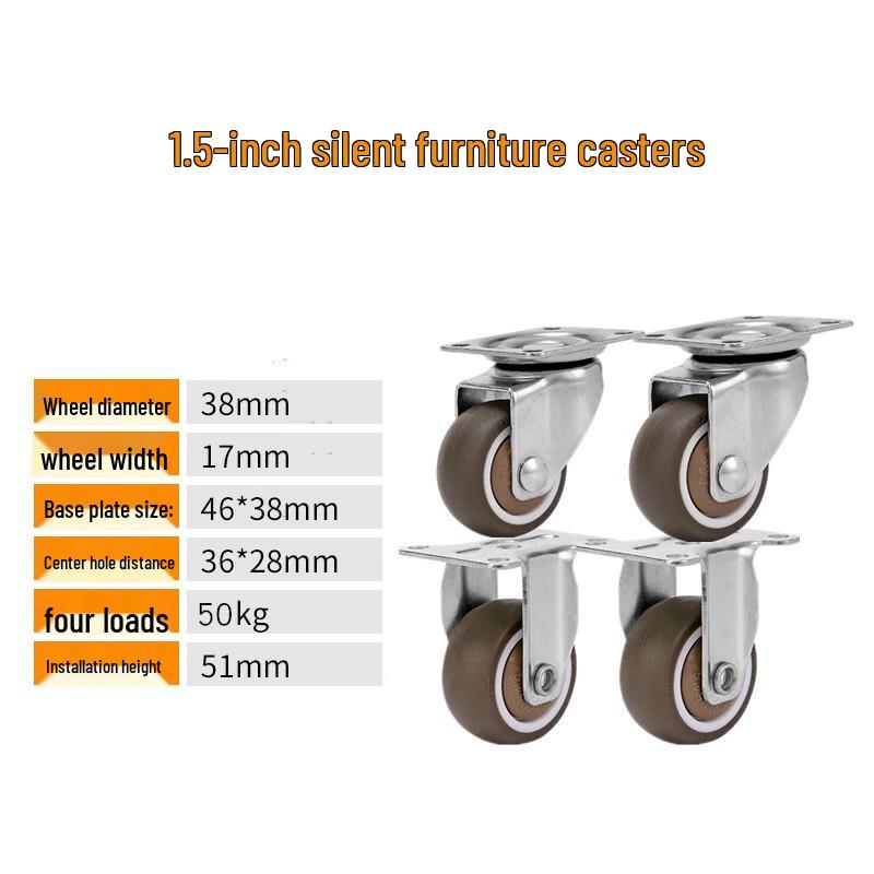 Shangjinsheng Silent TPR Furniture Caster Wheels