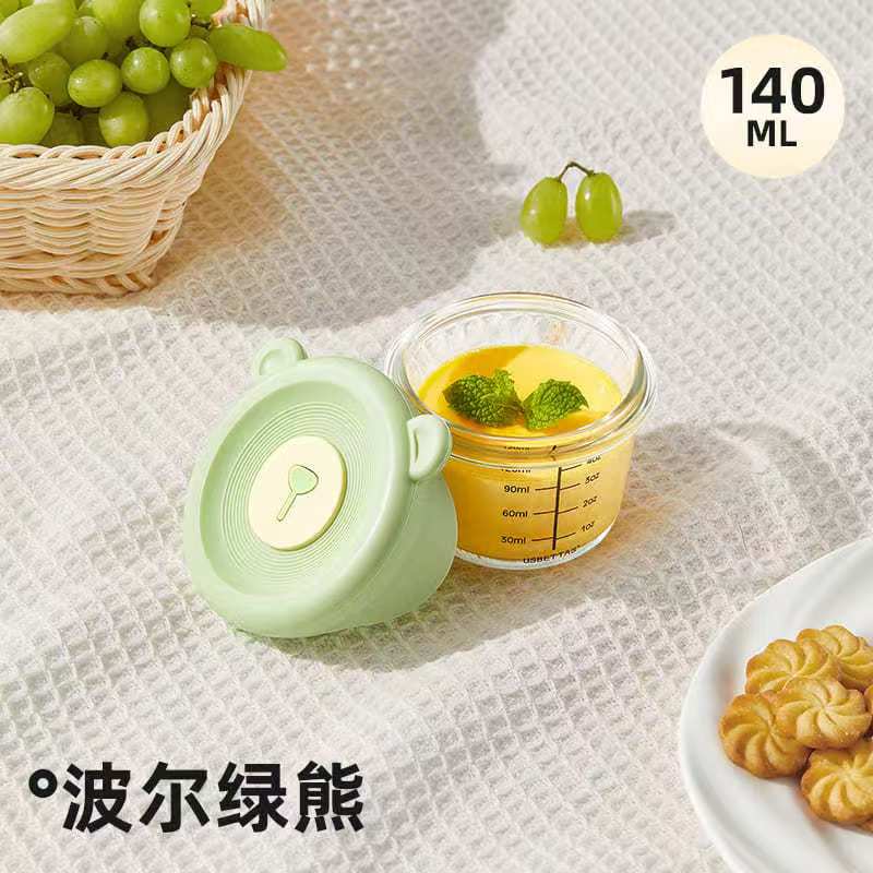 Glass Complementary Food Bowl Capable of Steaming Cooking Food Preservation Storage Portable Baby Specific Graduated Cup Mold