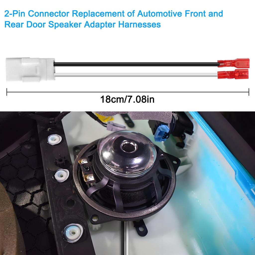MEIRIYFA 72-6514 Speaker Wiring Harness Connector, 72-6514 - Door Speaker Replacement Speaker Wiring Harness