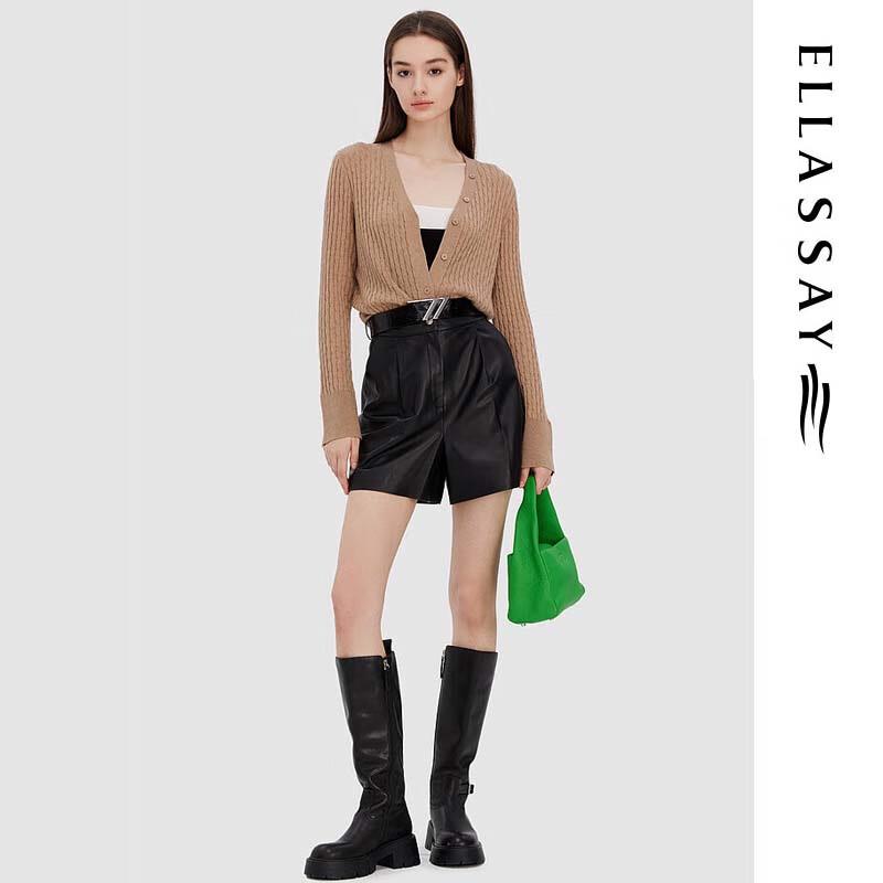 

ELLASSAY Женский вязаный кардиган с V-образным вырезом S