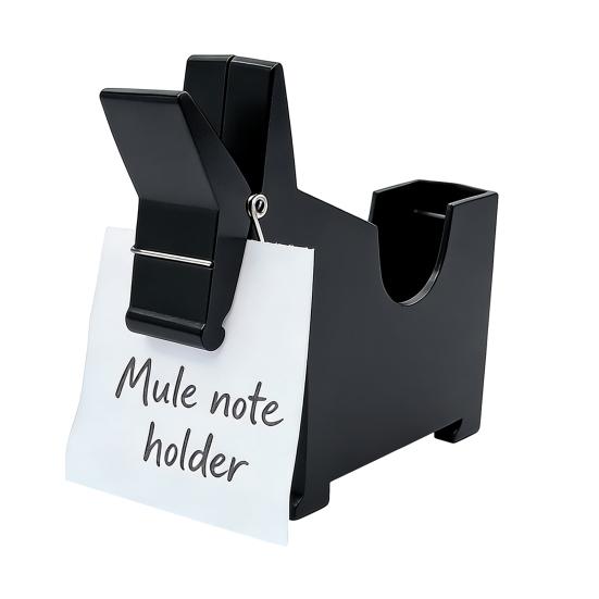 Horse Memo Pad Dispenser Desktop Plastic Standing Horse Note Pad Clip Multi-Purpose Business Card Box for School Office Home