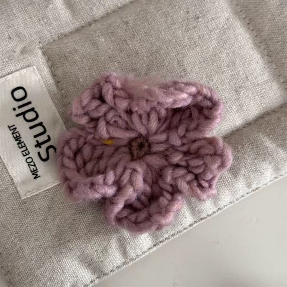 

Милая заколка для волос Синий маленький цветок Заколка для волос Ретро Вязаный цветочный Женщины Девушки Зажим-уточка Зажим для челки Боковой зажим Аксессуары для волос розовый