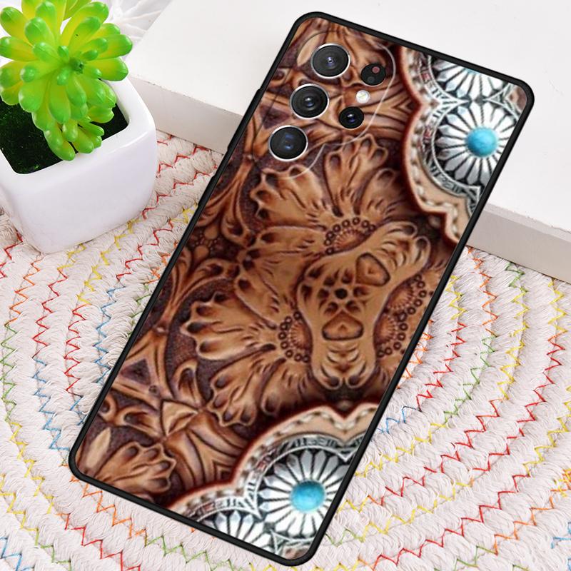 Custodia per Telefono Cowboy Cowgirl Howdy Western Ranch Boho per Samsung Galaxy note 10 pro S26 Ultra S23 S24 FE S25 S21 S22 PLUS Cove