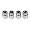 For Volkswagen b44Pcs Aluminum Car Tire Valve Caps Diamond Tyre Valve Airtight Cover Waterproof Dust For VW Jetta Golf EOS GTI Auto Accessories