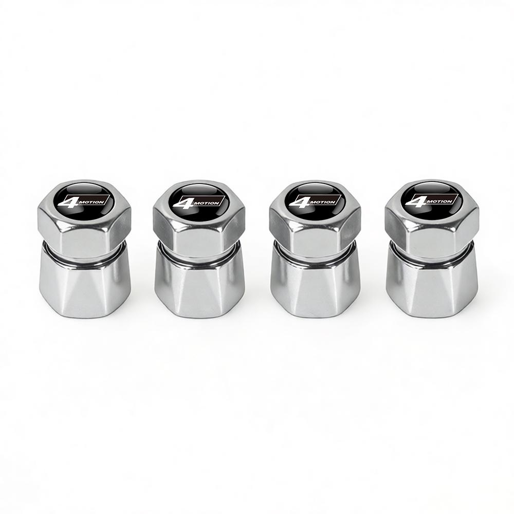 For Volkswagen b44Pcs Aluminum Car Tire Valve Caps Diamond Tyre Valve Airtight Cover Waterproof Dust For VW Jetta Golf EOS GTI Auto Accessories