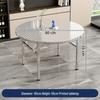 ZISIZ Stainless Steel Portable Folding Table