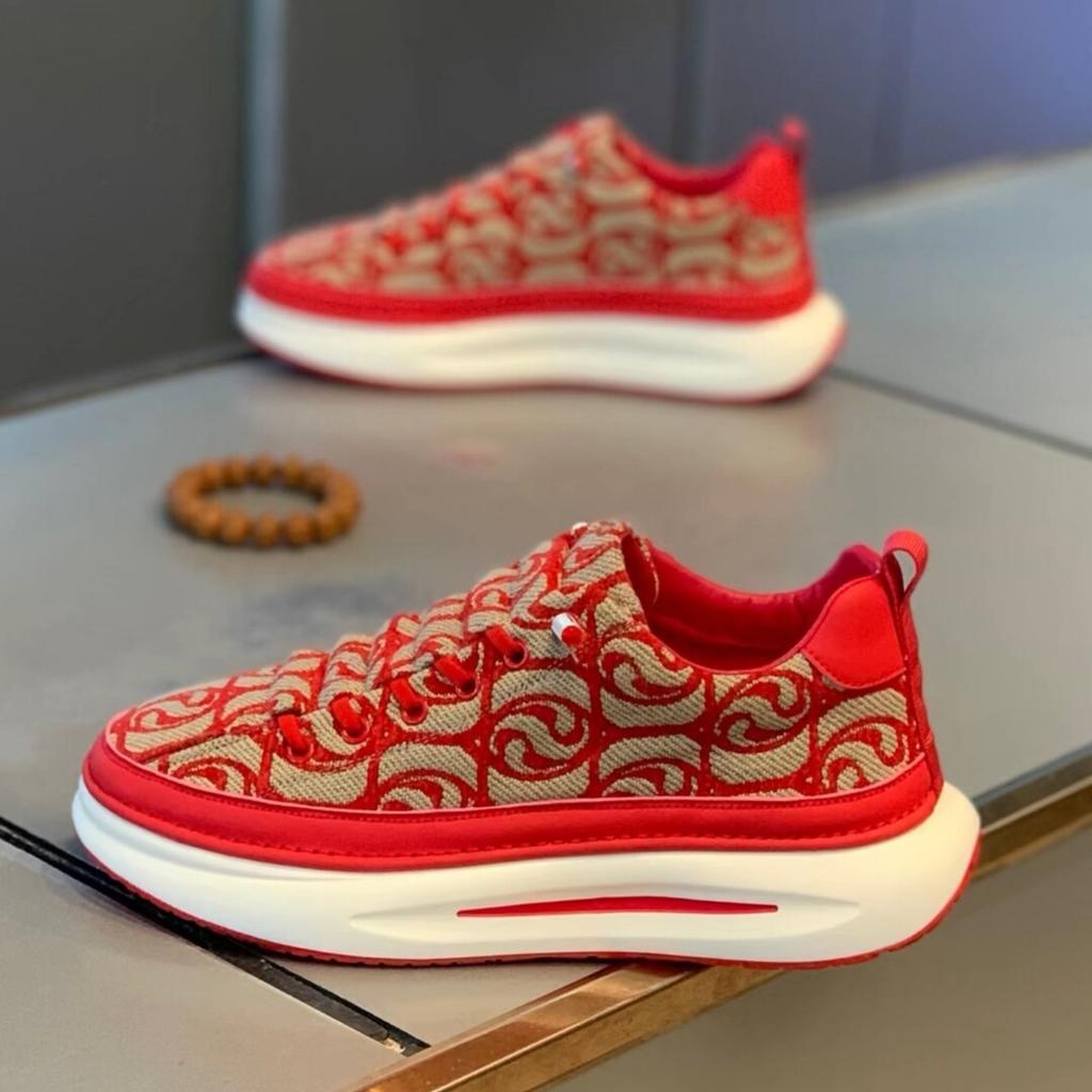 Spring and Summer New Men's Shoes Fashionable Simple Trendy Casual Shoes Korean Style Thick Sole Lightweight Sneakers for Students Men