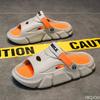 Fashion Trendy Men's EVA Slippers for Outdoor Wear New Summer Sports Beach Anti Slip Thick Sole Contrasting Color Casual Men's Sandals