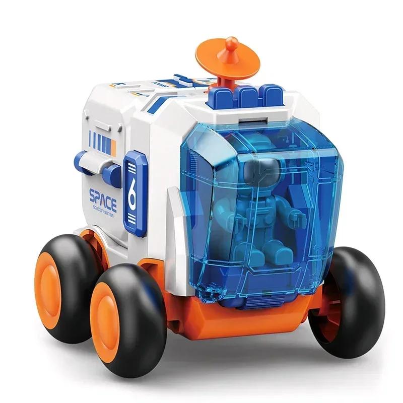 Children Puzzle Spa Toy Car Simulation Model Astronaut Rocket Spaship Series Toy Inertia Detachable Car for Boys Gift