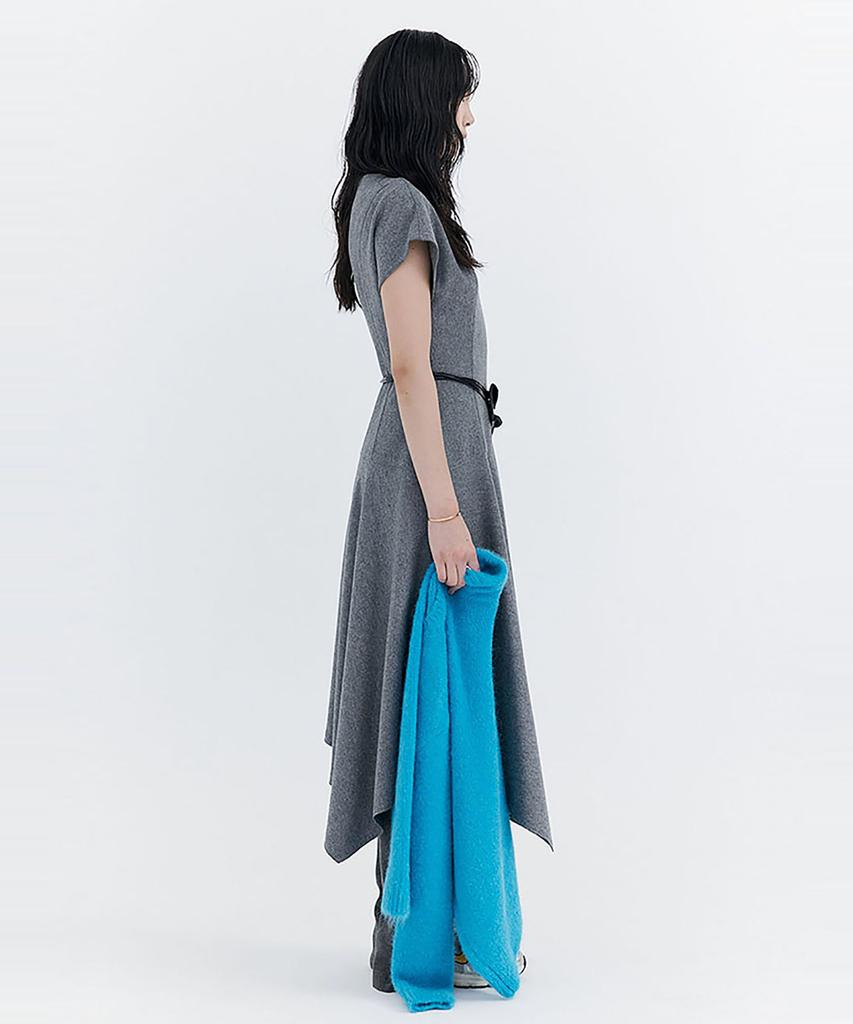 WNDERKAMMER Raw-Cut Wool Dress_Grey
