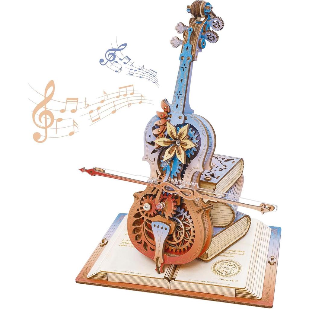 ROBOTIME ROKR Symphonie der Wunderschönen Träume Mechanische Spieluhr 3D Holzpuzzle AMK63M