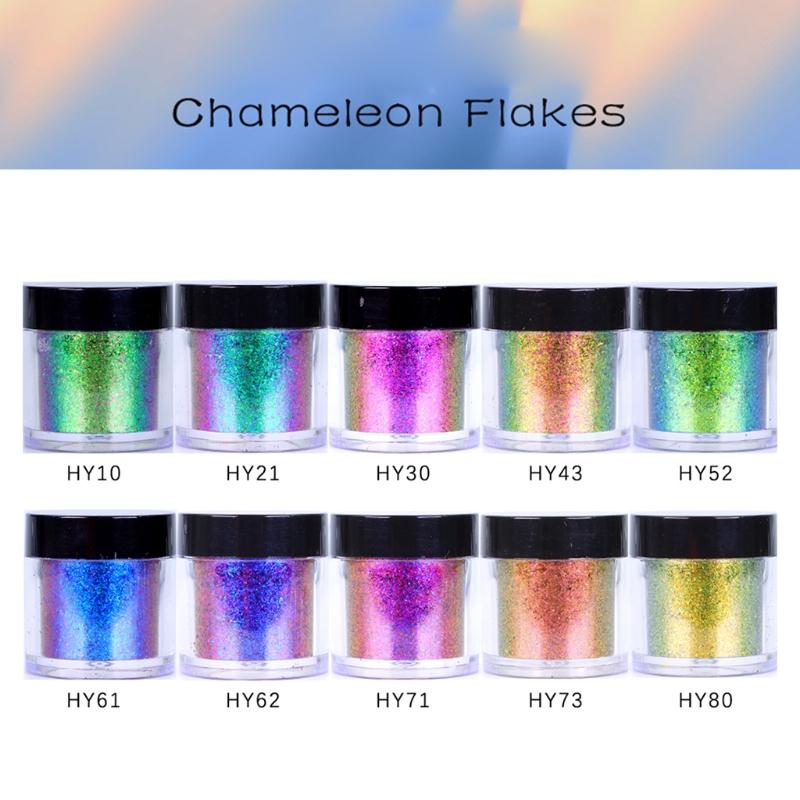 Nail Powder Flake Colorful Coarse Cloud Brocade Powder Handmade DIY Face Body Makeup Nail Art Decoration Supp