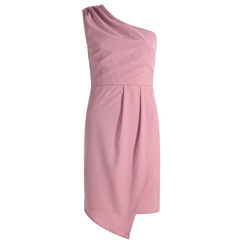 Dámské nové, jarní a letní jednobarevné těsné šaty bez rukávů