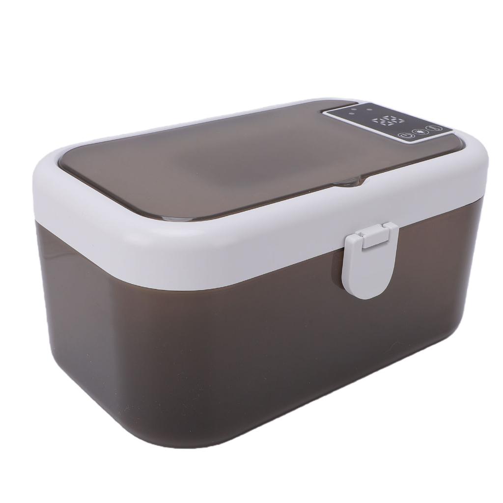Baby Wipe Warmer Top Heating Wet Wipe Warmer and Dispenser Holds 80 Wipes with Night Light Spring Loaded White
